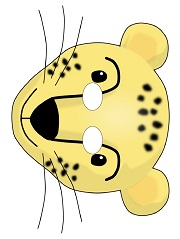 Çocuklar İçin  Jaguar Hazır Maske Şablonları 